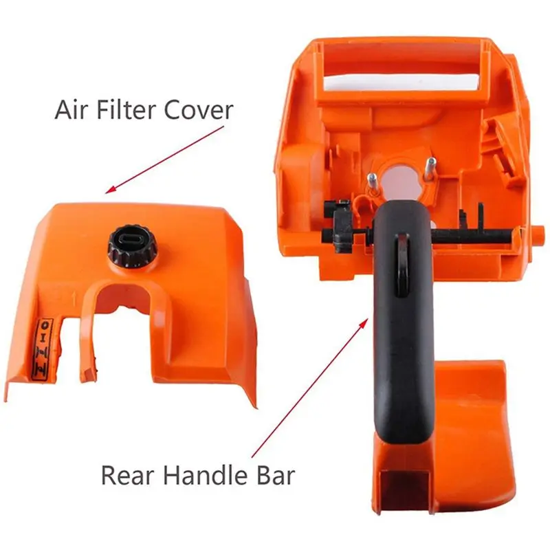 ABUI-Rear Handle Air Filter Cover Chainsaw Accessories Orange Plastic Suitable For STIHL 029 039 MS310 MS290 MS390 New 1127 790