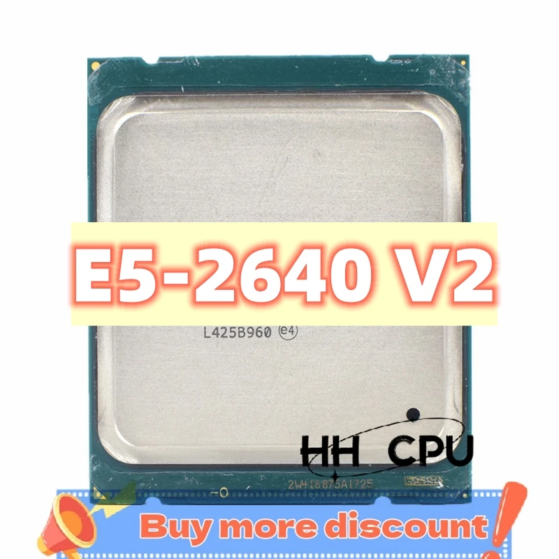 Xeon E5-2640v2 E5 2640v2 E5 2640 V2 2.0 GHz Eight-Core Sixteen-Thread CPU Processor 20M 95W LGA 2011