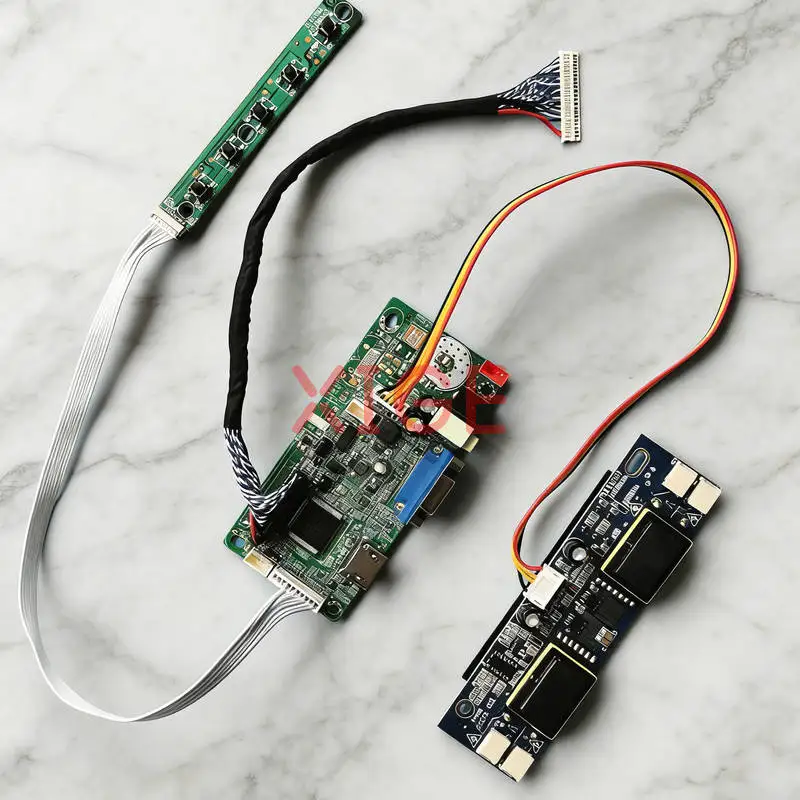 

Для LTM200KT01 LTM200KP01 M200O1 LM200WD1 Комплект платы контроллера привода дисплея DIY 4-CCFL 30 контактов LVDS 1600*900 1600x900 VGA + HDMI