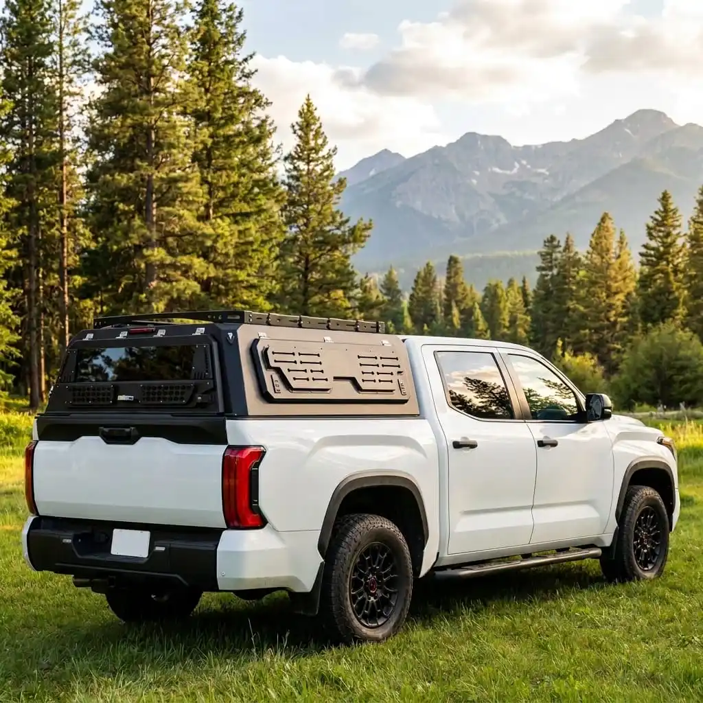 Pickup Truck Canopy Aluminum Heavy Duty Off-road Camping Truck Topper Hardtop Custom Design for F-150 2021-2025
