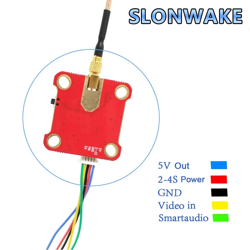 5.8G 48CH FPV Transmitter PitMode 0/25mW/200mW/600mW 7-26V Adjustable VTX launcher for RC FPV Racing Drone