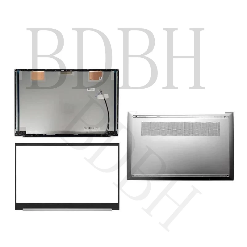 For HP Pavilion 15 15-EG 15-EH 15Z-EH TPN-Q245 TPN-Q246 New Silver Laptop LCD Back Cover Front Bezel Bottom Case Hinges