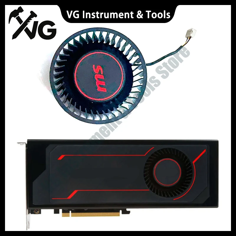 For MSI Radeon RX Vega 56/VEGA 64 8GB Air Boost OC Graphics Card Replacement Fan PLB07525B12HH 75MM 4PIN GPU Fan