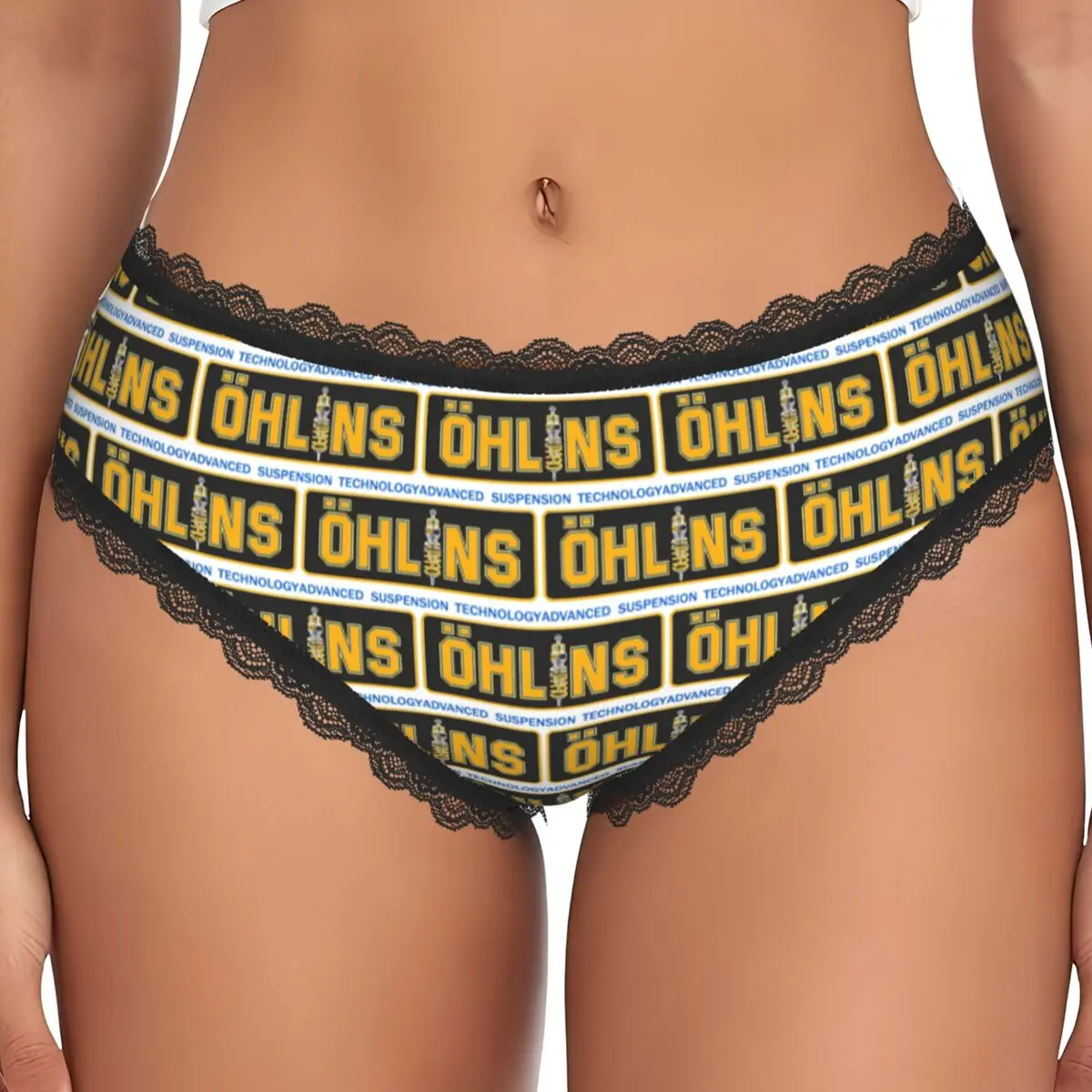 Custom Ohlins Racing Retro Classic Panties Briefs Women's Comfort Briefs Underwear Breathable Female Underpants