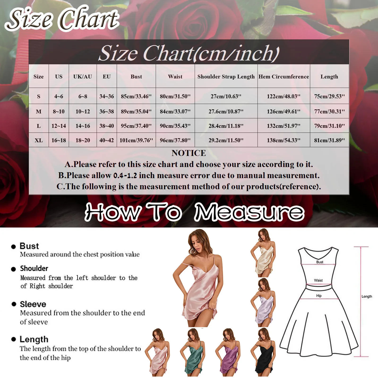 Ladies Nightgown Sleepwear Womens Nightgown Lingerie Satin Chemise Lingerie Sexy Nightie Slips Sleep Dress Sexy Slips Sleepwear