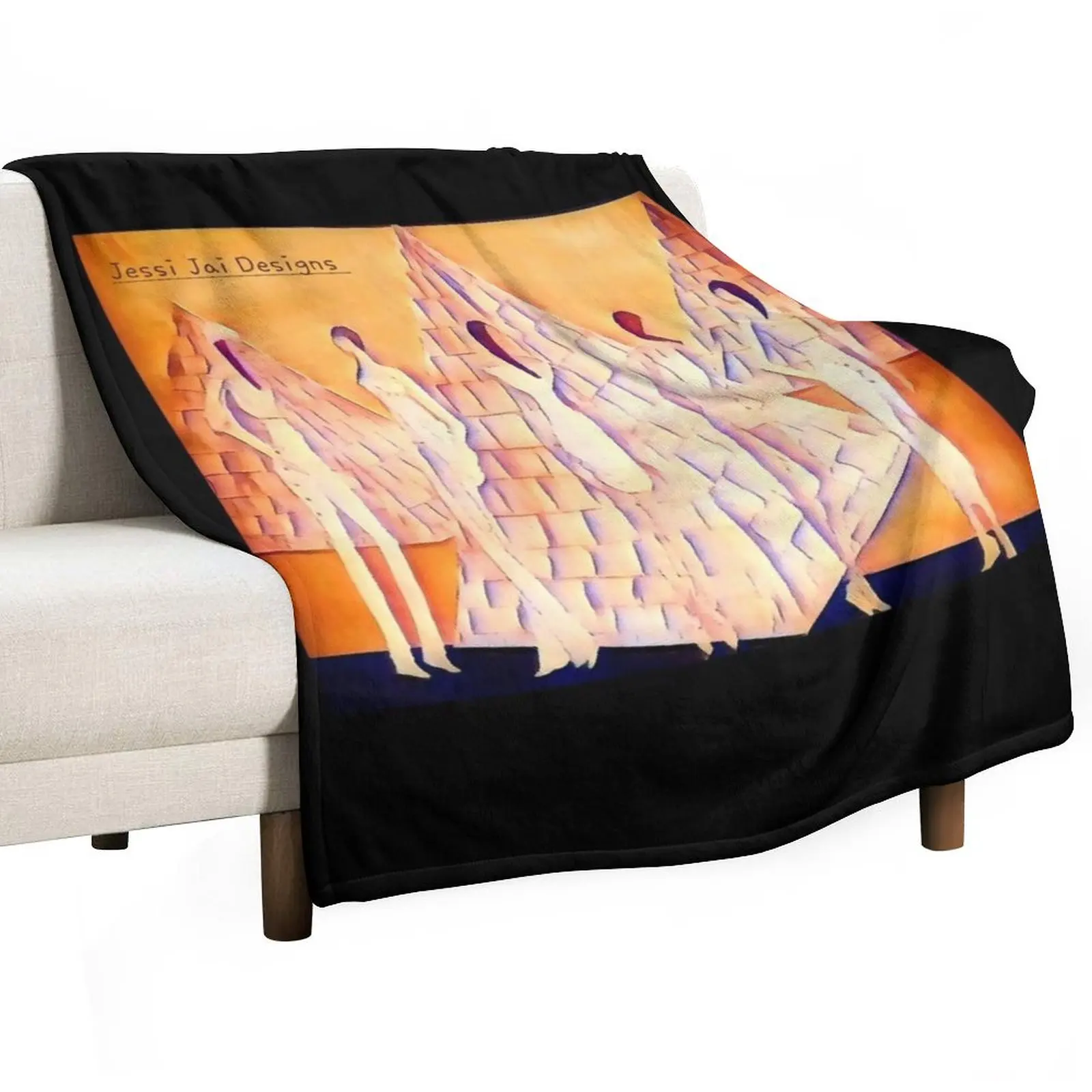 

Pyramids of Beauty Throw Blanket For Sofa Thin Flannel Decoratives Polar Blankets