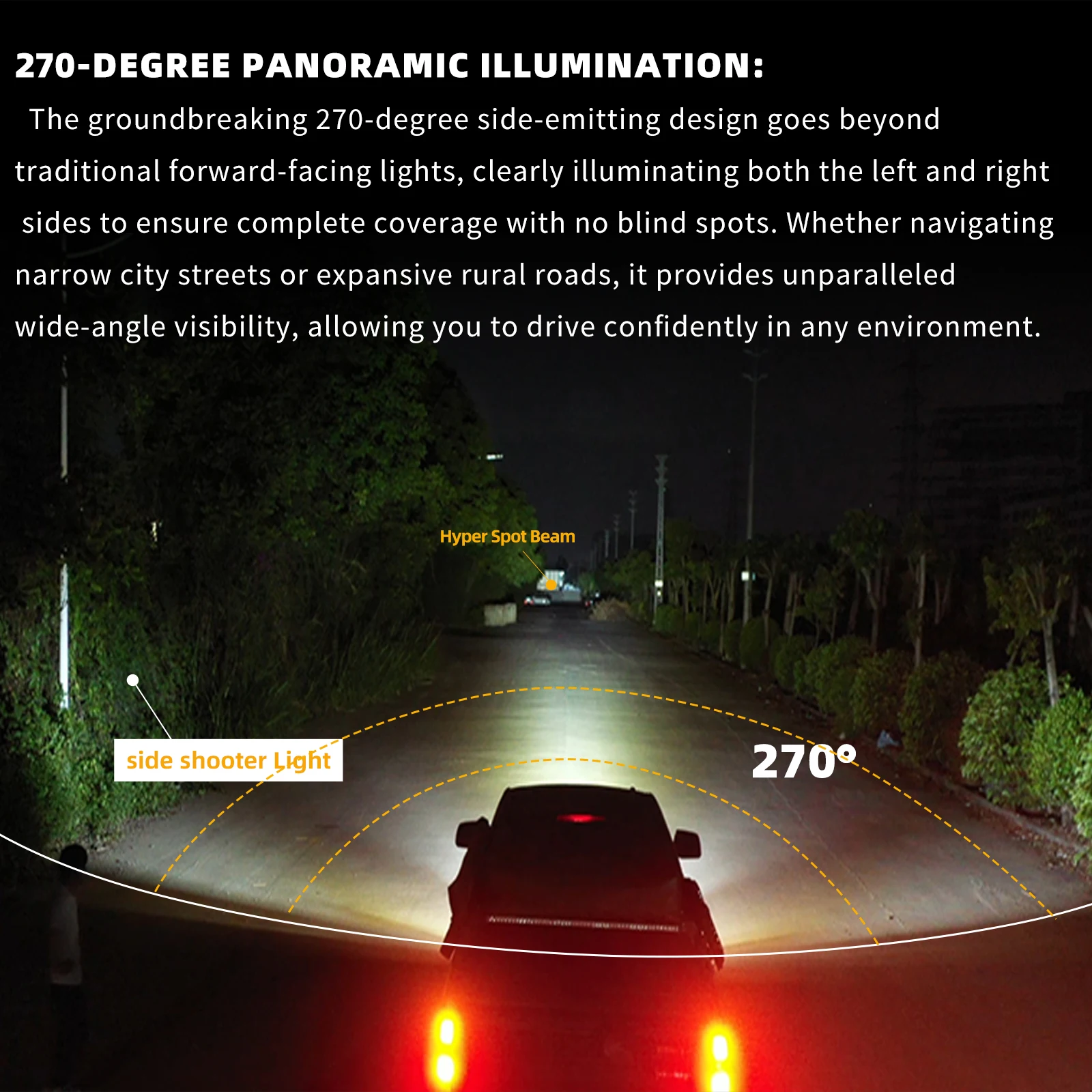 공장 새로운 디자인 IP68 SUV UTV Offroad 보조 트럭 램프 자동차 헤드 라이트 스포트 라이트 Led 작업 운전 안개등