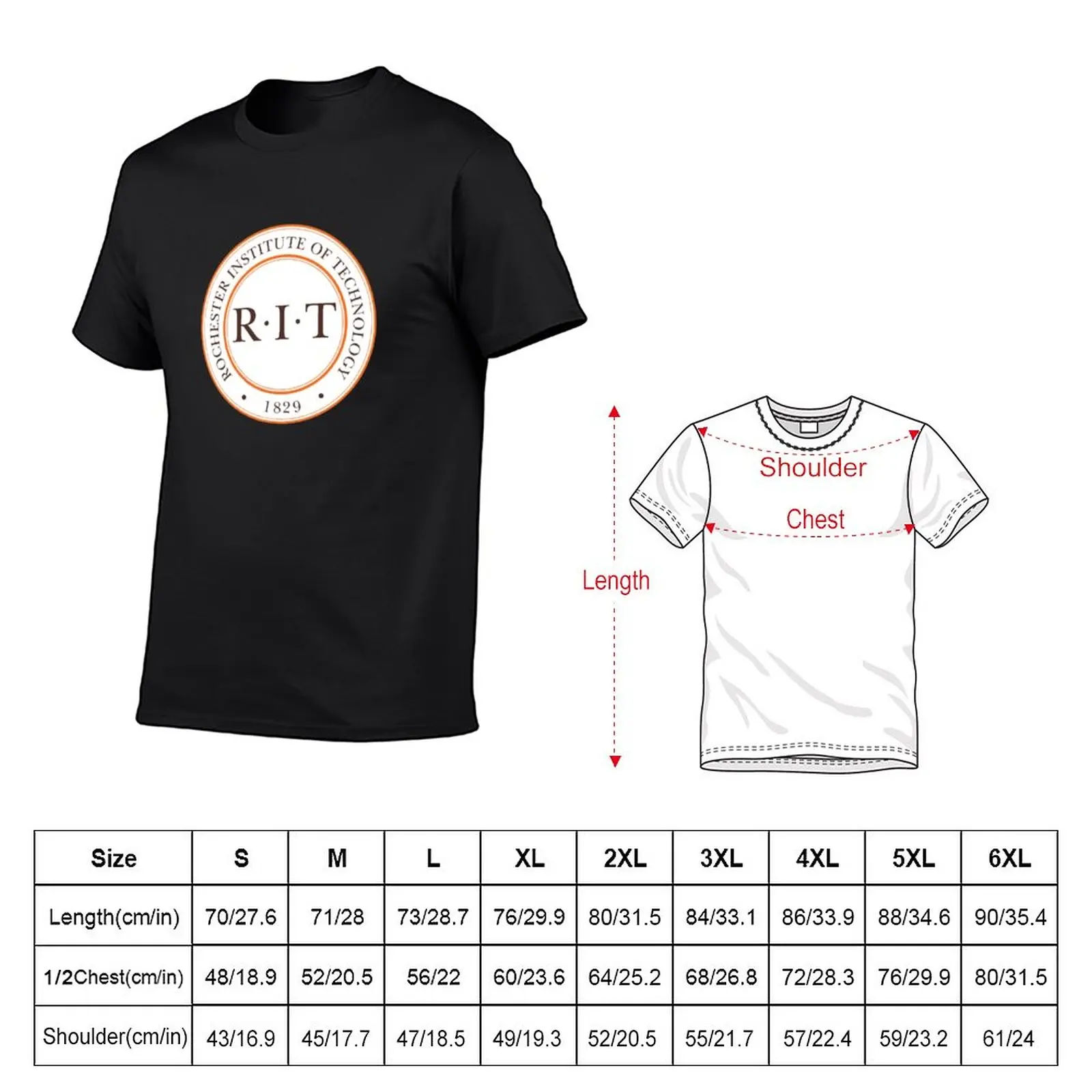 New Rochester Institute of Technology (RIT) T-Shirt plus size tops mens t shirts casual stylish