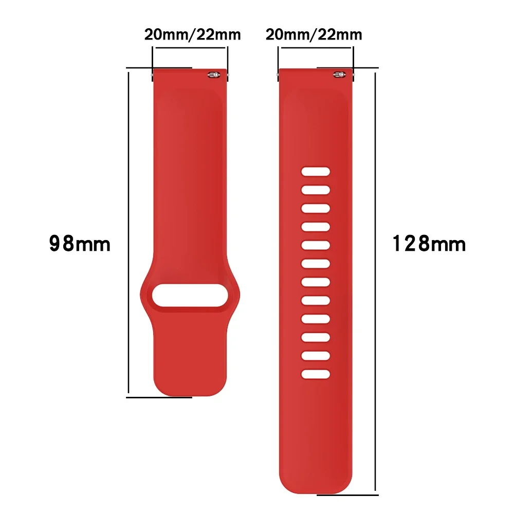 Silicone Sports Strap For COLMi M42 M41 P82 V73 V76 P81 C63 20mm 22mm Soft Band For COLMI i28 Ultra P76 C80 I31 Replace Bracelet