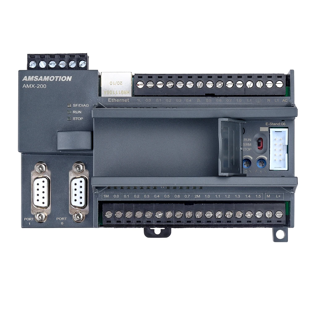 Ethernet CPU224XP-E PLC Programmable Logic Controller 2AI 1AO Replace Siemens 214-2BD23/2AD23 220V For S7-200 RELAY Transistor