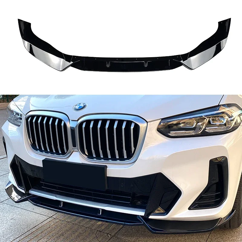 

2021 To Up For BMW X3 G01 X4 G02 ix3 G08 M Front Bumper Splitter Lip Spoiler Diffuser Guard Body Kit Cover High Quality ABS