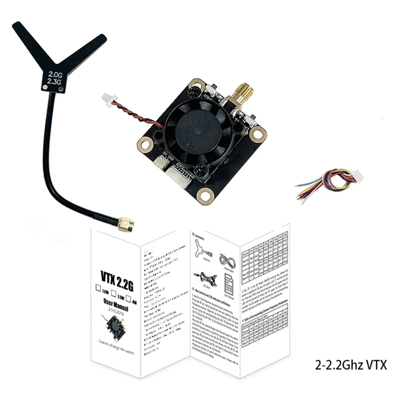 QWE-2G-2.2G 1.6W FPV VTX 8CH FPV 비디오 송신기 수신기 모듈 Fatshark Skyzone FPV 고글용 PAL/NTSC 7-36V