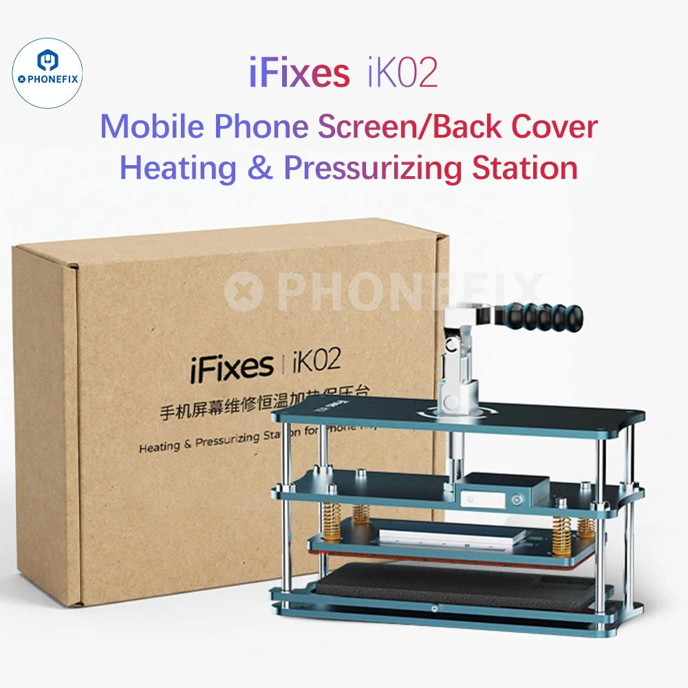 iFixes iK02 Universal Four-axis Heating & Pressurizing Station For Phone Screen/Back Cover Heating Pressure Holding Fixture Tool
