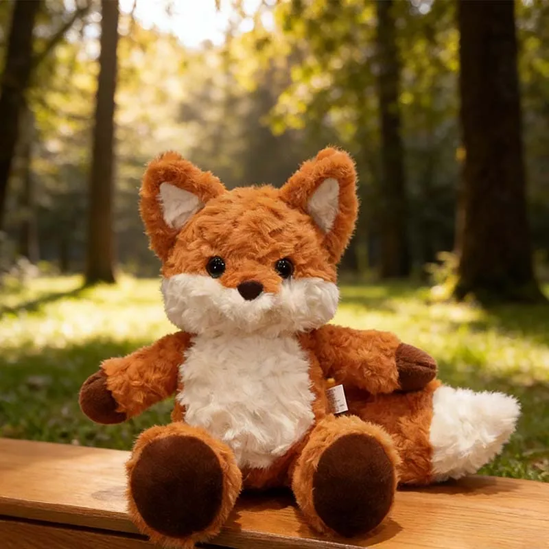 

Hot 35cm/50cm Cute Fluffy Fox Plush Toy Soft Cartoon Orange Stuffed Doll Appease Birthday Gift for Kids Adults