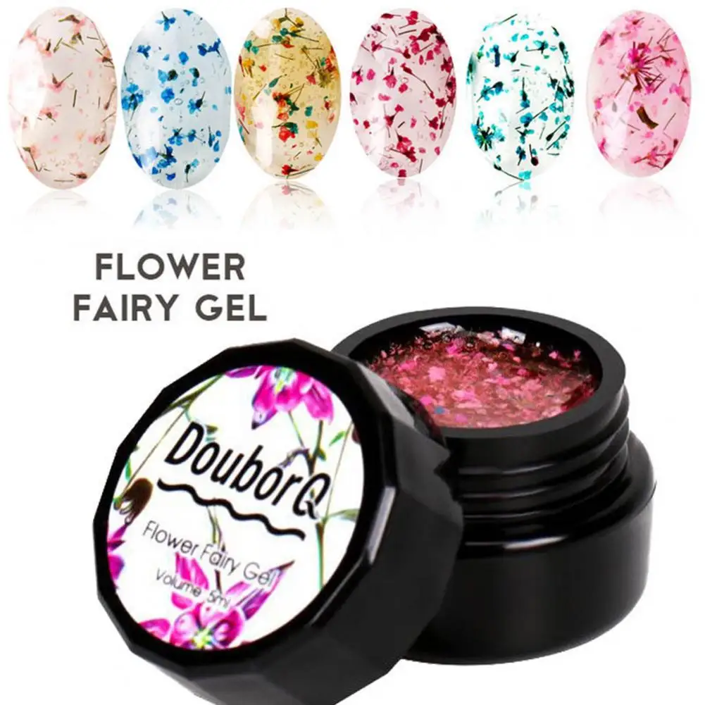 5ml seguro floral unha polonês natural colorido embeber fora gel unha polonês natural seco estilo de flor