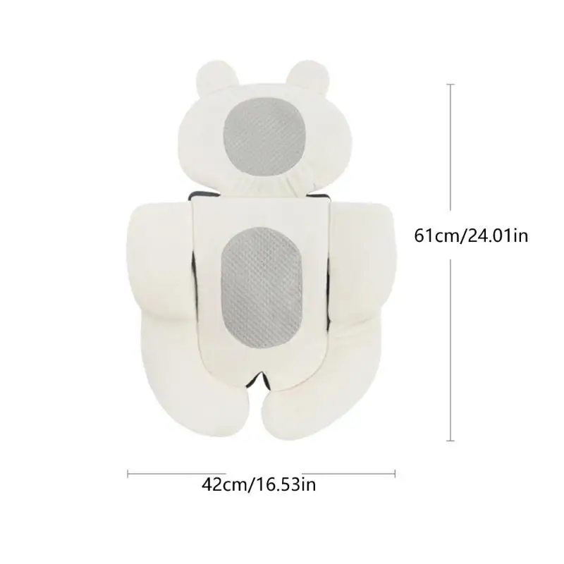 U13F Strollers Insert Cushion Easy to Clean Fabric Secure Grip for Newborn Comfort