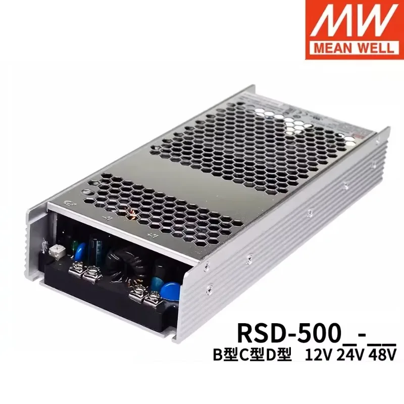 

MEAN WELL RSD-500 RSD-500B/C/D 12 В 24 В 48 В 500 Вт закрытый надежный железнодорожный преобразователь постоянного тока