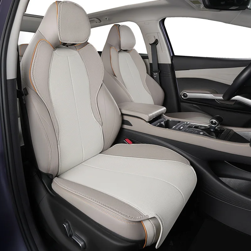 

Для BYD ATTO 3 Yuan Plus 2022 2023 2024, подушка для автомобильного сиденья, дышащая кожа, чехол на переднее и заднее сиденье, полный комплект, защита для сиденья