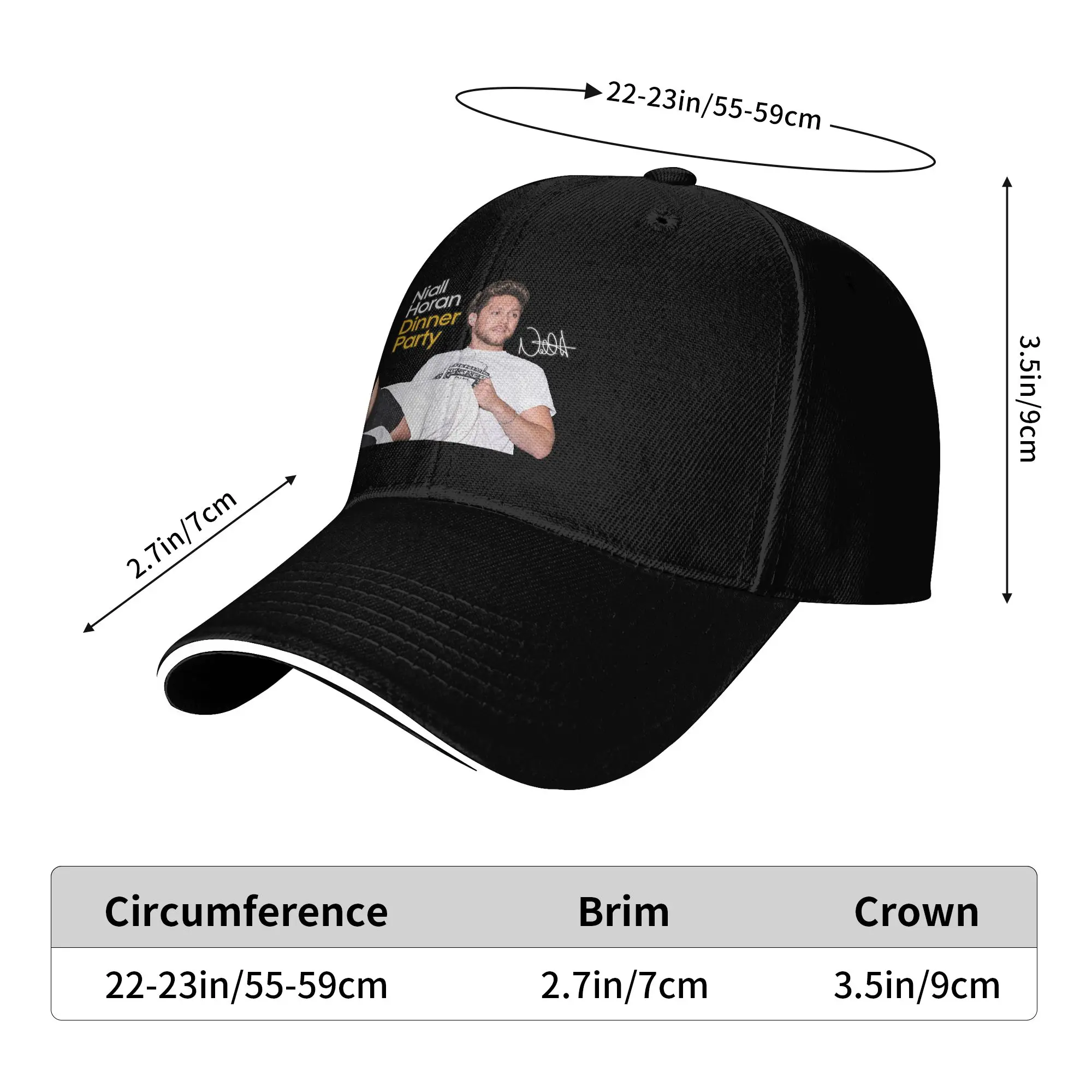 2026 Niall Dinner Party Baseball Cap  Casual Trucker Hat Summer Unisex Men Tennis Skate Baseball Caps