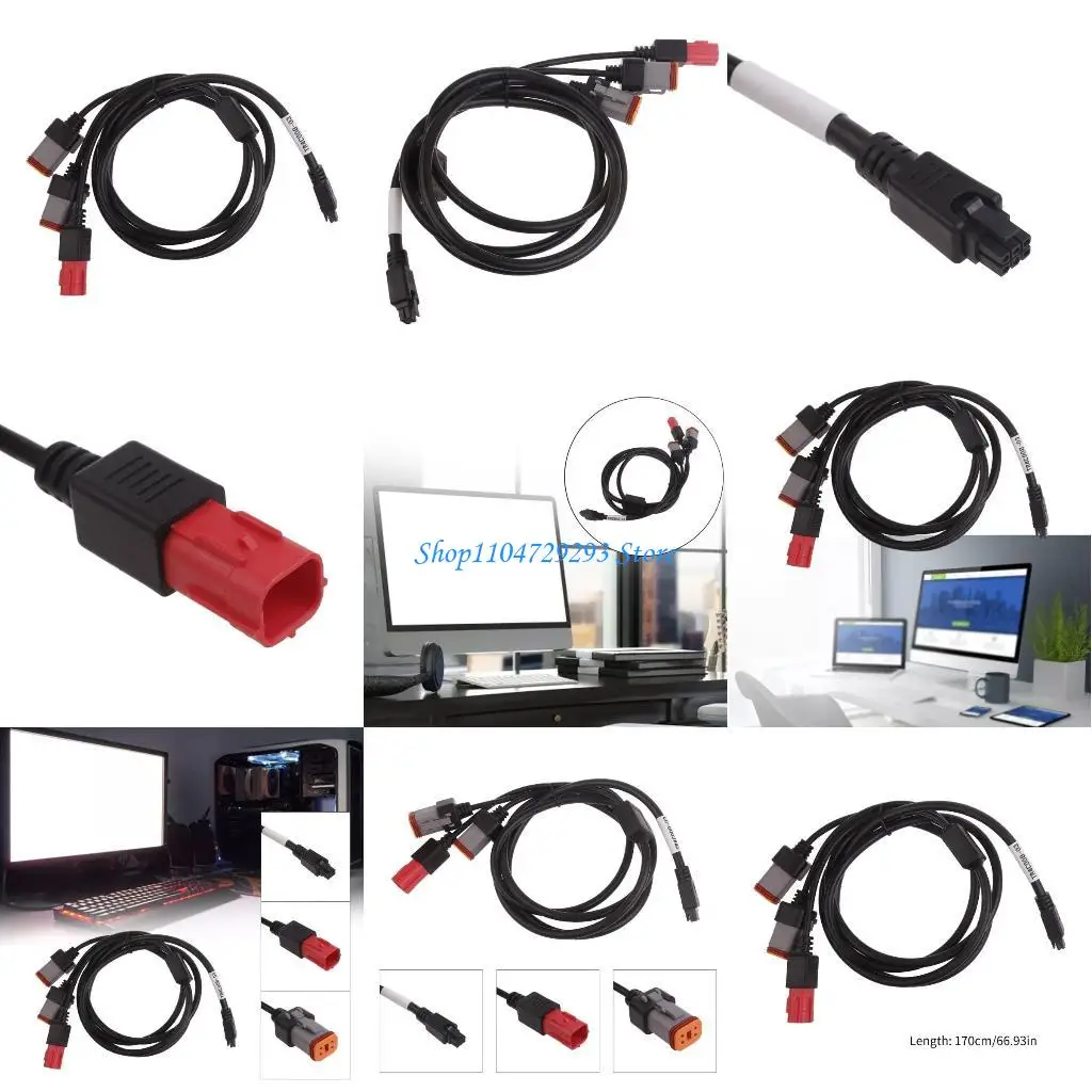 

Y2GD Convenient MX3.0 to DJ7068 0.64 11 21 6P+Deutsch Essential for Car Maintenance