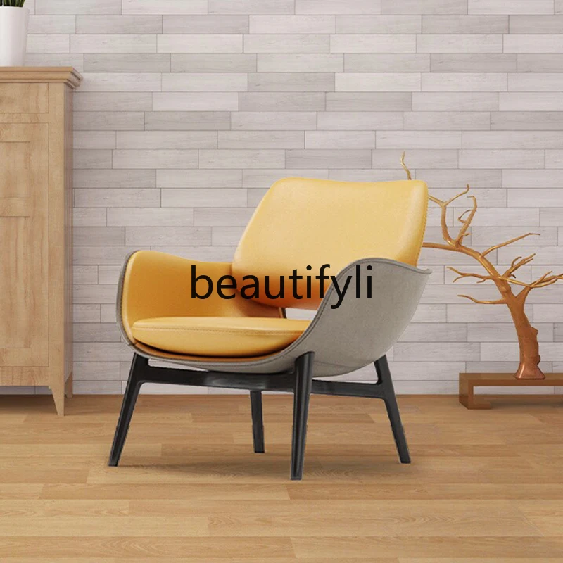 

Fashion Art Leisure Sofa Chair Nordic Light Luxury Creative Balcony Martha Armrest Single Chair