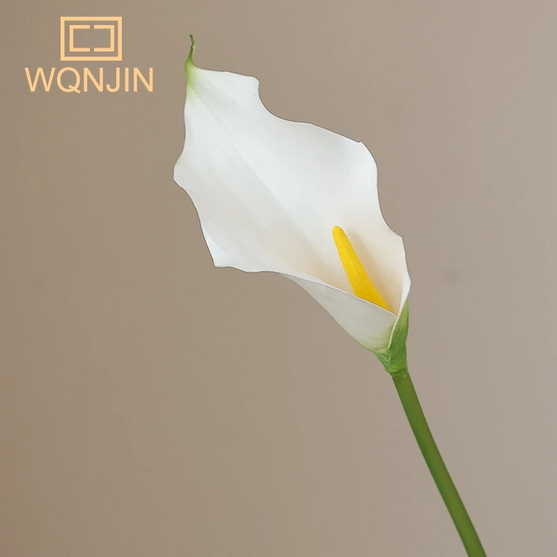 1 STÜCK, Künstliche Calla-Lilien-Blumen-Tischdekoration, Blumenarrangement, Handstrauß, Hochzeitsdekoration, künstliche Blumen, Party-Dekoration – Detail 8