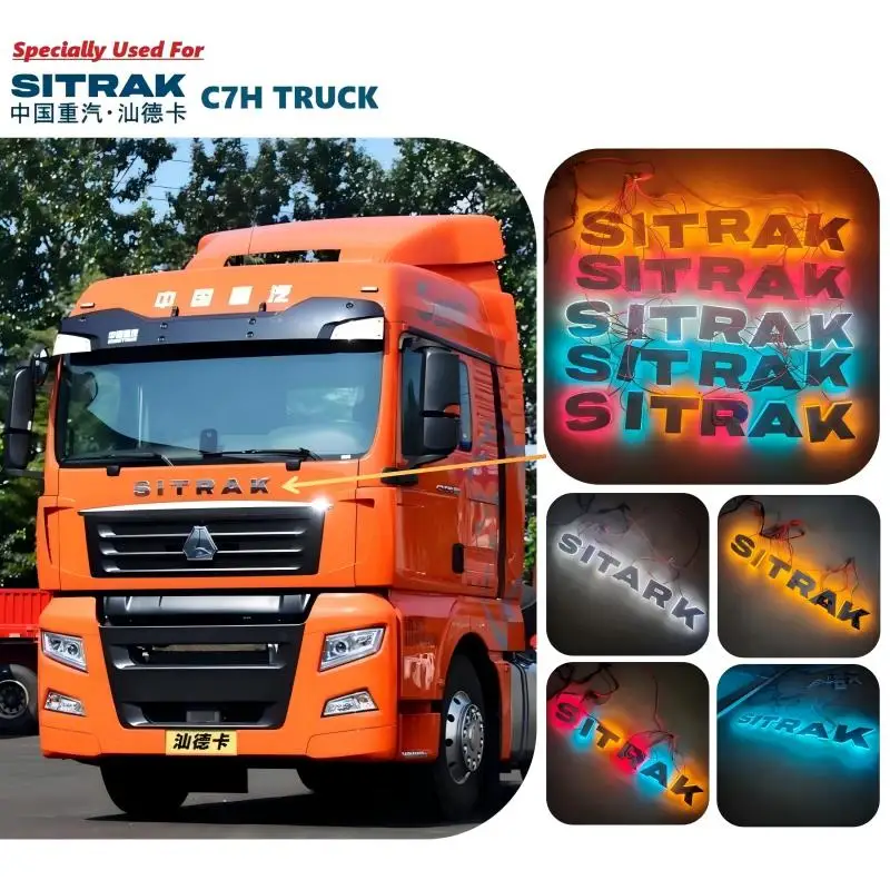 

New Design Specially Used For SITRAK Truck "Silvery Letter" Luminous Character 100% Match Original Quality