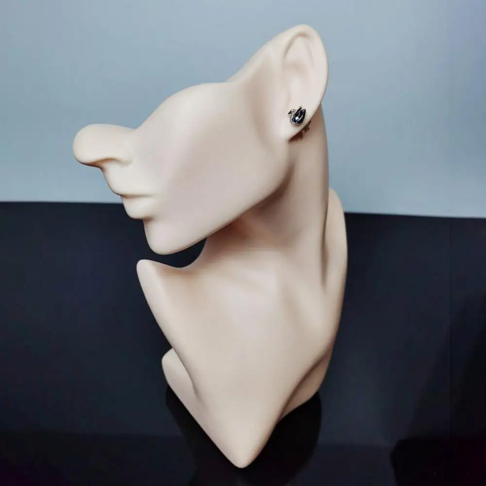 Jewelry Display Mannequin Pvc Mannequin for Necklaces Jewelry Display Stand Mannequin Head Portrait Neck Dummy for Necklace