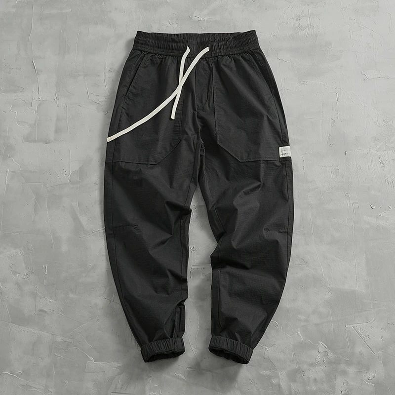 Летние быстросохнущие и устойчивые к царапинам тканевые обвязки для ног повседневные брюки мужские карго с подставкой эластичная Удобная Талия b