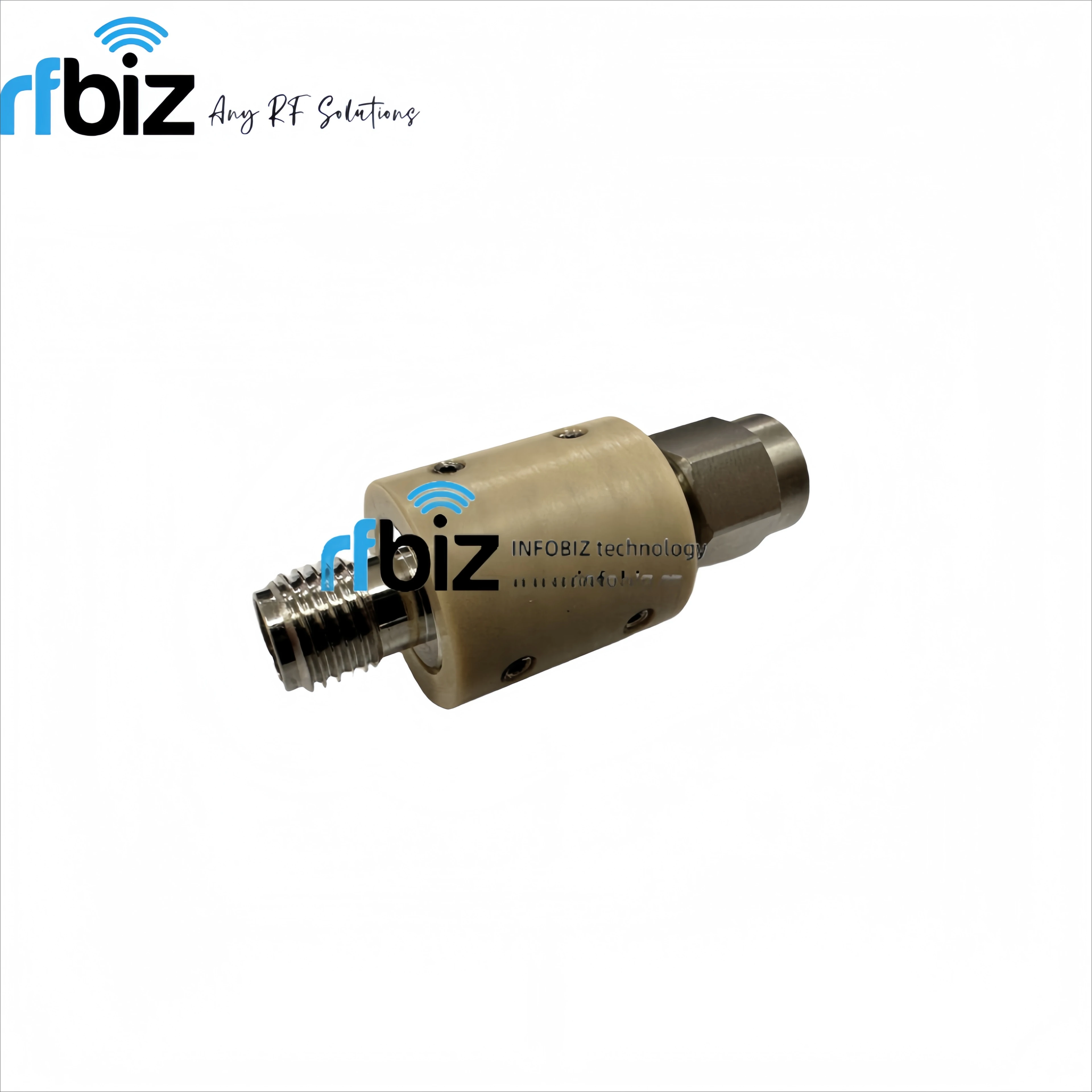 

DC Block SMA Male to SMA Female Coaxial Connectors (RF) Inner and Outer Conductor Operating 10 MHz to 18 GHz Model EP8212