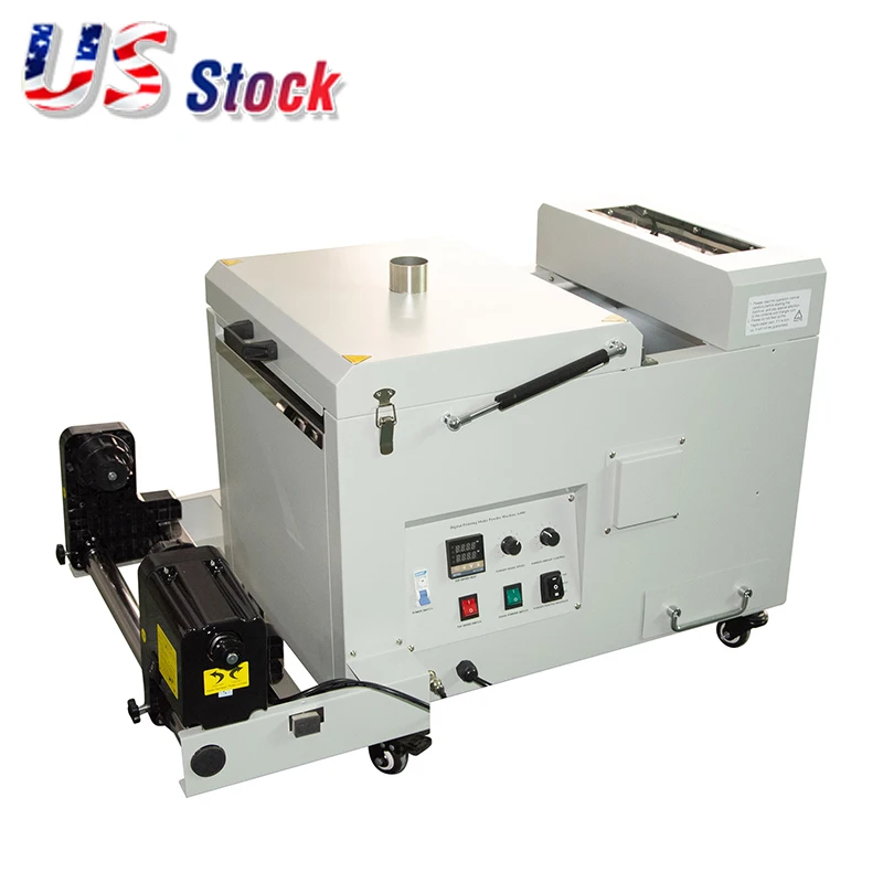 US Stock 13.4in (340mm) Economic Automatic TPU Adhesive Powder Shaker and Dryer Unit DTF Powder Shaking and Drying Machine Bulk