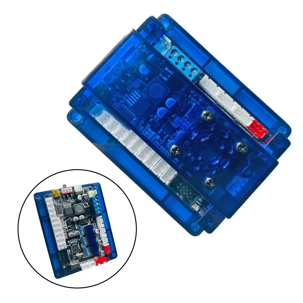 Imagem -02 - Controlador de Driver Usb Integrado Máquina de Gravação Grbl Cnc Placa de Controle de Eixos Interruptor de Alternância e Dissipador de Calor Integrado