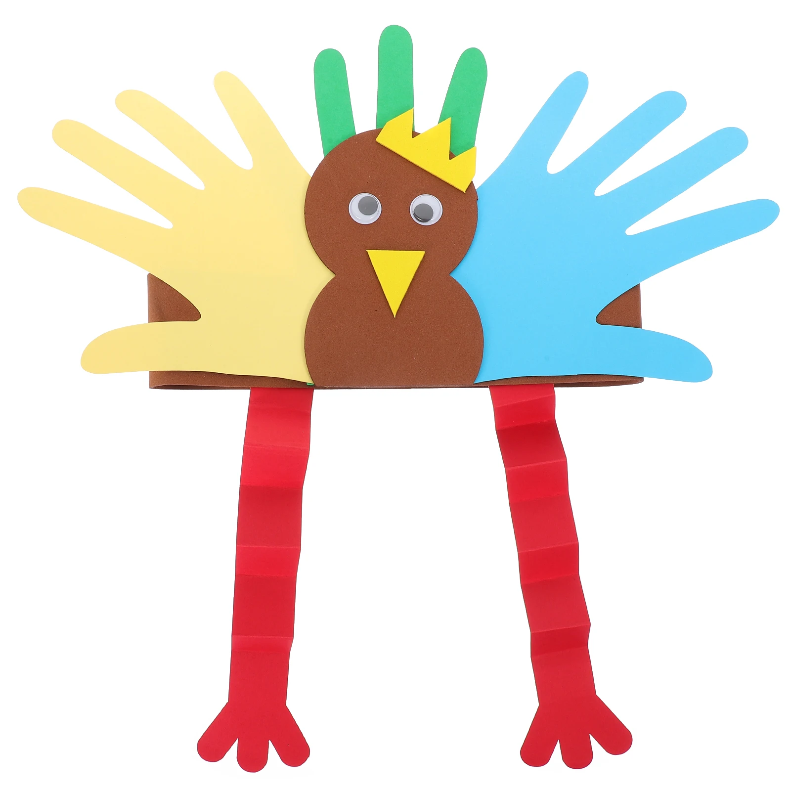 Cappello da tacchino per bambini Elastico confortevole Elastico Taglia unica per la maggior parte delle decorazioni del Ringraziamento Regalo artigianale fai-da-te Cappello da tacchino per bambini