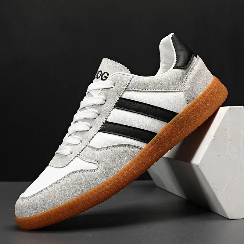 أحذية رجالية جديدة جلدية منخفضة القطع موضة عصرية للجري أحذية رياضية رجالية عادية عصرية