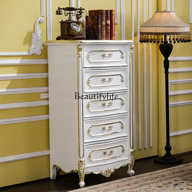 

yj7 European-style chest of drawers Household decorative chest of drawers White bedroom storage cabinet