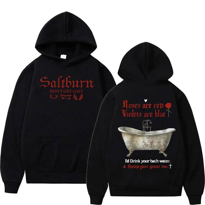 

Classic Movie Saltburn Print Hoodie High Quality Fashion Retro Pullover Sweatshirt Men Women Casual Oversized Hoodies Streetwear