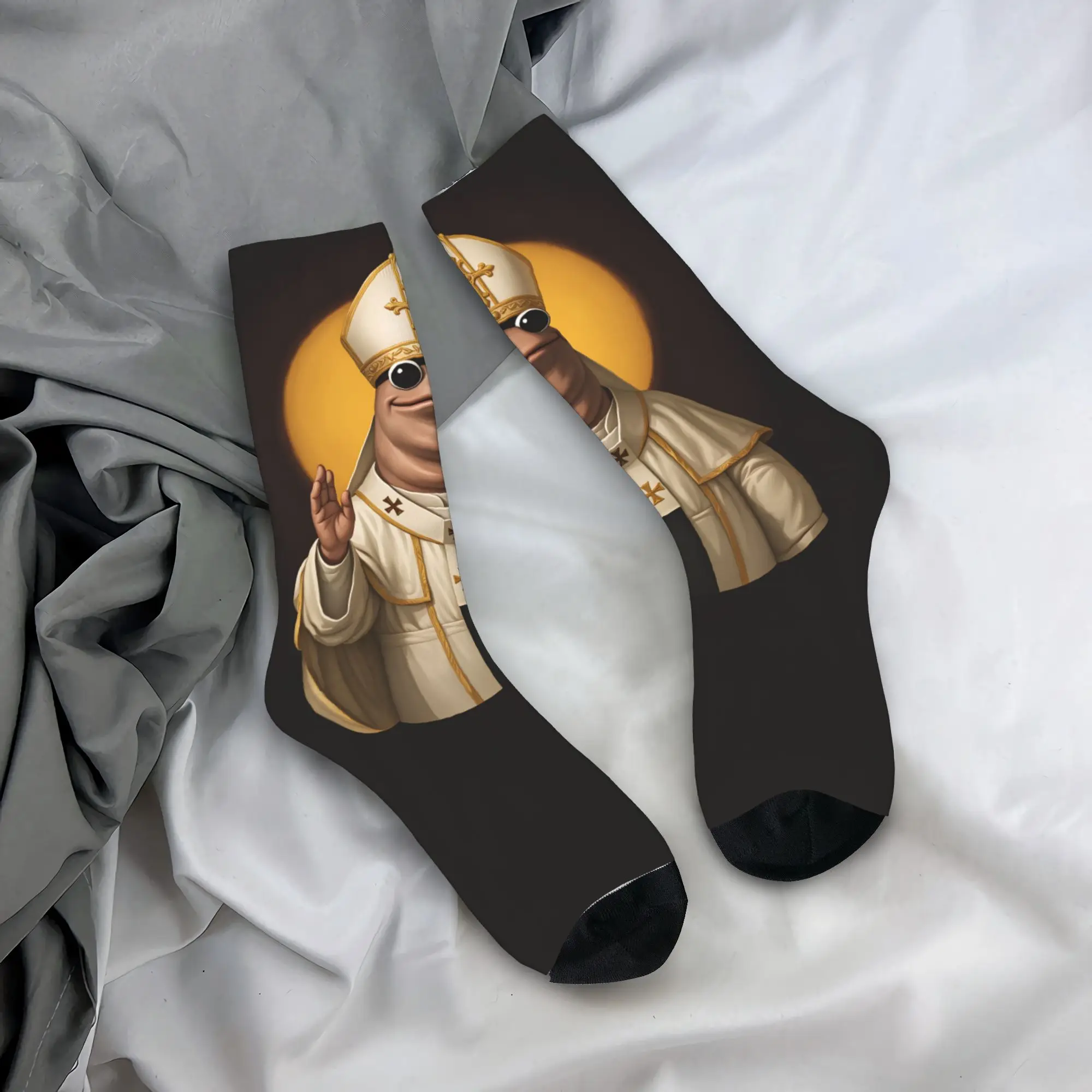 Funny Robert Help Marcus The Worm Socks  Casual Stockings Adults Men Comfortable Climbing Socks Autumn Graphic Anti Sweat Socks