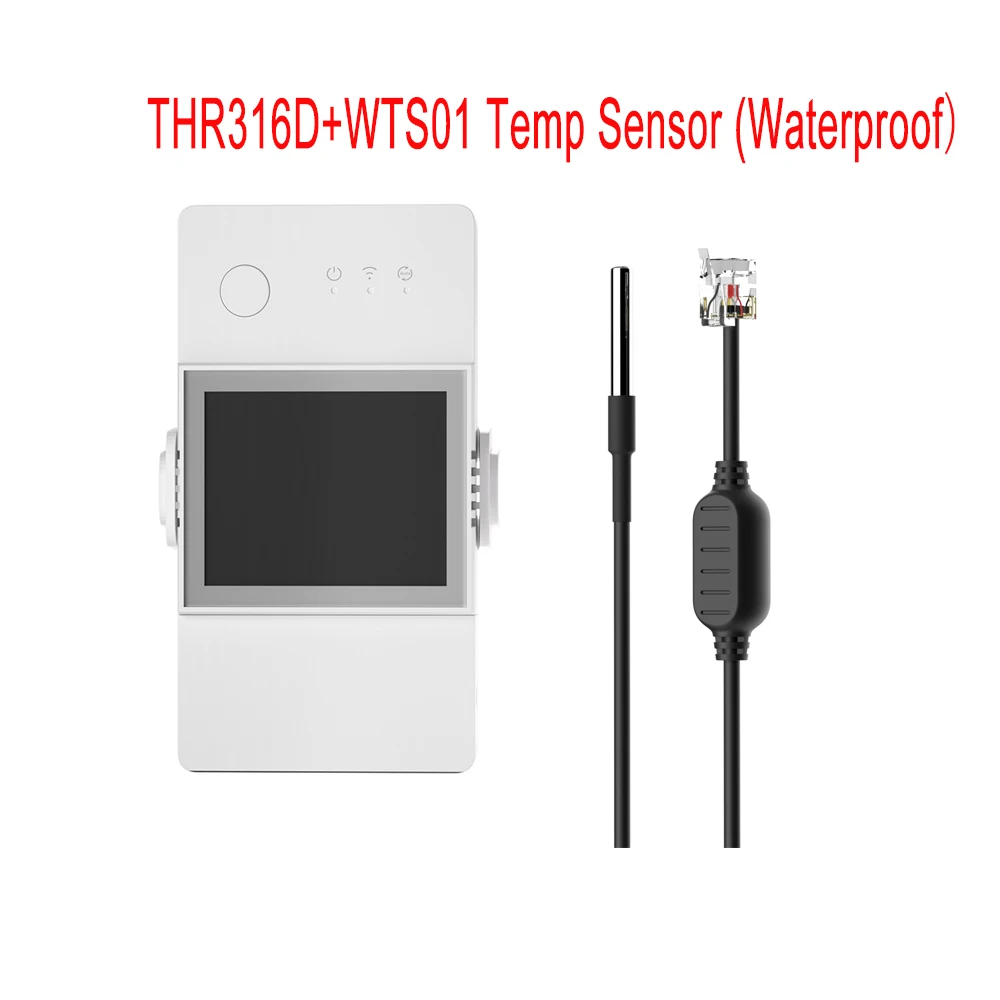 Sonoff Th Elite 16a/20a Temp & Hum Monitoring Schakelaar Wifi Smart Switch Smart Home Thr316d/Thr320d Werkt Met Wts01/Rl560/Ths01
