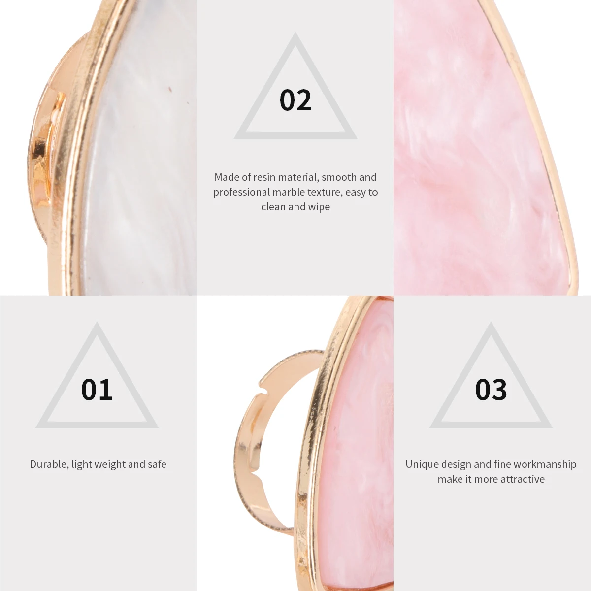 2 قطعة لوحات فنية رائعة للأظافر لوحة البنصر للتقليم الاحترافي ولوحات حلقية للهواة