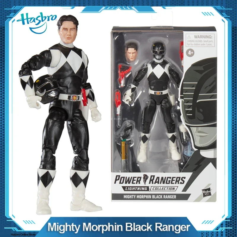 Hasbro Power Rangers colección Lightning Mighty Morphin Power Rangers figura de Ranger negro con accesorios F4510