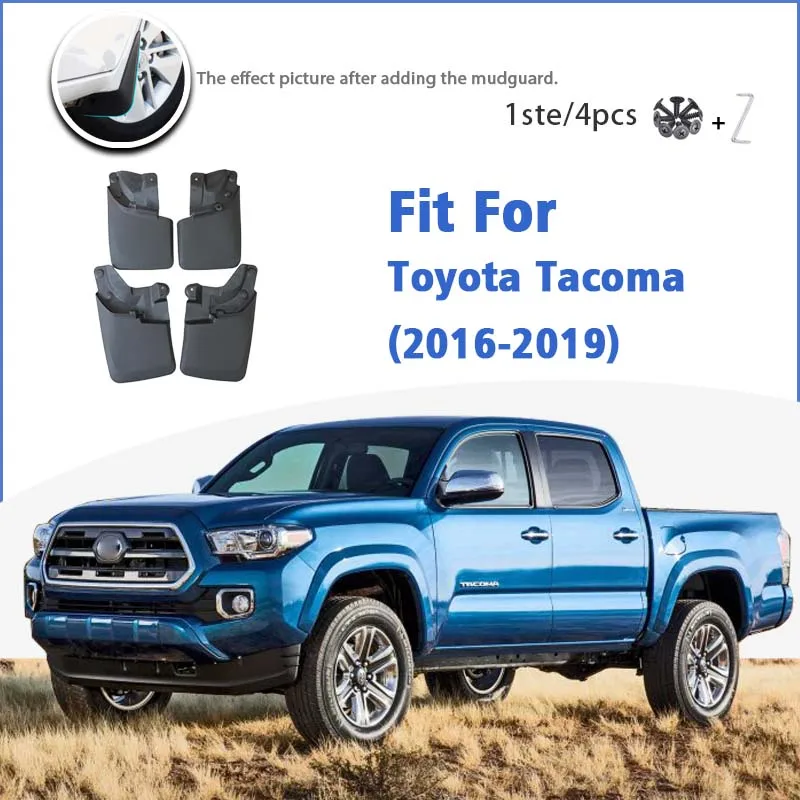 

Mudguard For Toyota Tacoma N300 2016~2019 2017 2018 Front Rear 4pcs Mudflaps Car Accessories Auto Styline Splash Guard Fender