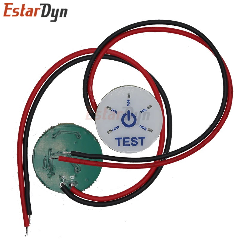 Mini Battery Capacity Indicator Power Level Display 1S 2S 3S 5S Li-ion 12.6V 12V Lead acid 4S Lifepo4 with undervoltage warning