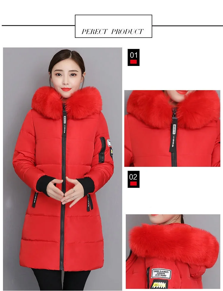 Winter Coat 2026 New Women's Thick Cotton Jacket Women Hooded Coat Medium Long Casual Student Jackets Female Warm Parka Overcoat