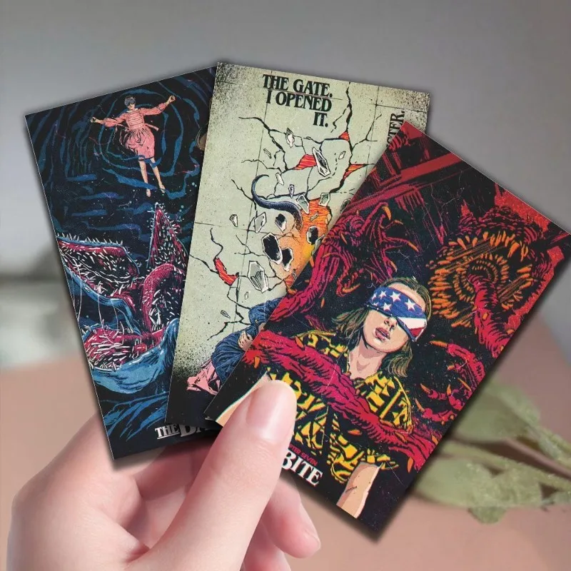 72-Cards Stranger Things Instant Film Collection Cards Double-Sided Patterns Mike Robin NancyComic-Style Poster Cover LOMO Cards