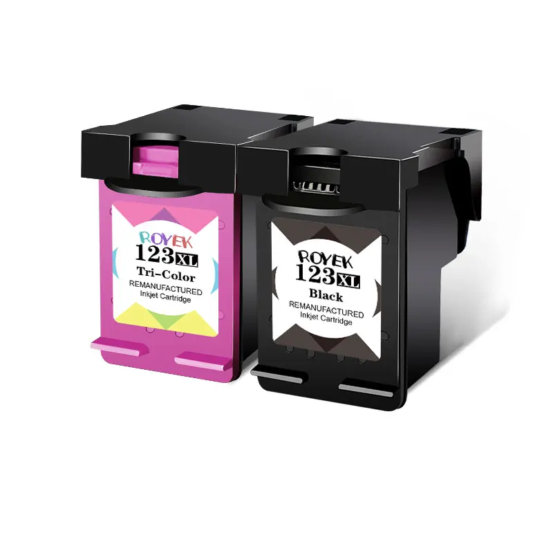 Cartouche d'encre 123XL pour imprimante HP 123 HP123, Compatible DeskJet 1110 1111 1112 2130 2132 2134 Officejet 3830 3831 3832 3834