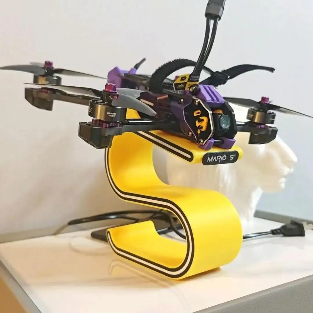 5 Inch FPV Freestyle Drone Desktop Display Stand Bracket With LED For SpeedyBee Mario5 Universal Drone Accessories