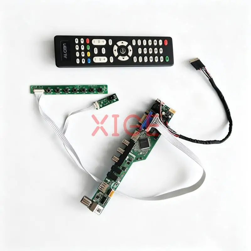 For B156XTN04 B156XTT01 B156XTN03 B156XTN02 Controller Board DIY Kit HDMI+VGA+AV+USB 1366x768 Laptop Monitor 1366*768 40Pin LVDS