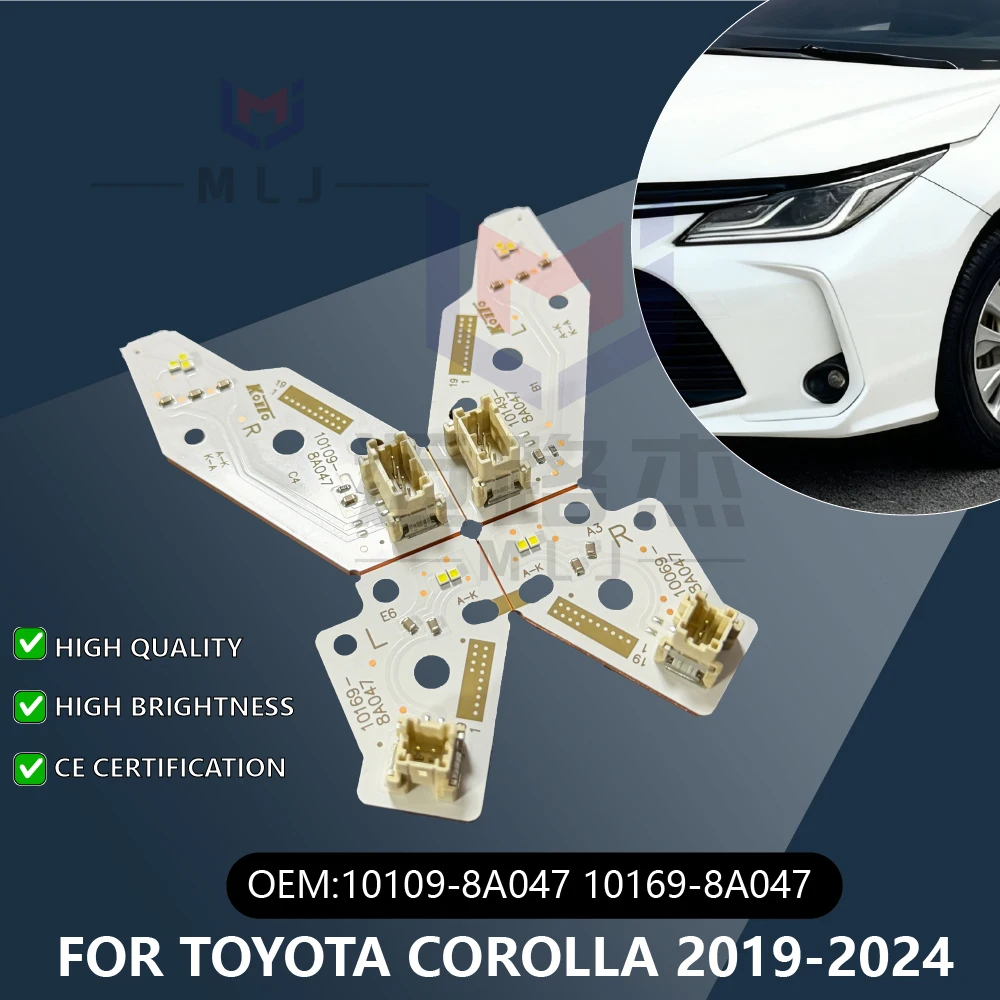 

10109-8A047 10169-8A047 For Toyota Corolla 2019-2024 DRL LED Car Headlight Boards Chip Daytime Running Light Car Accessories