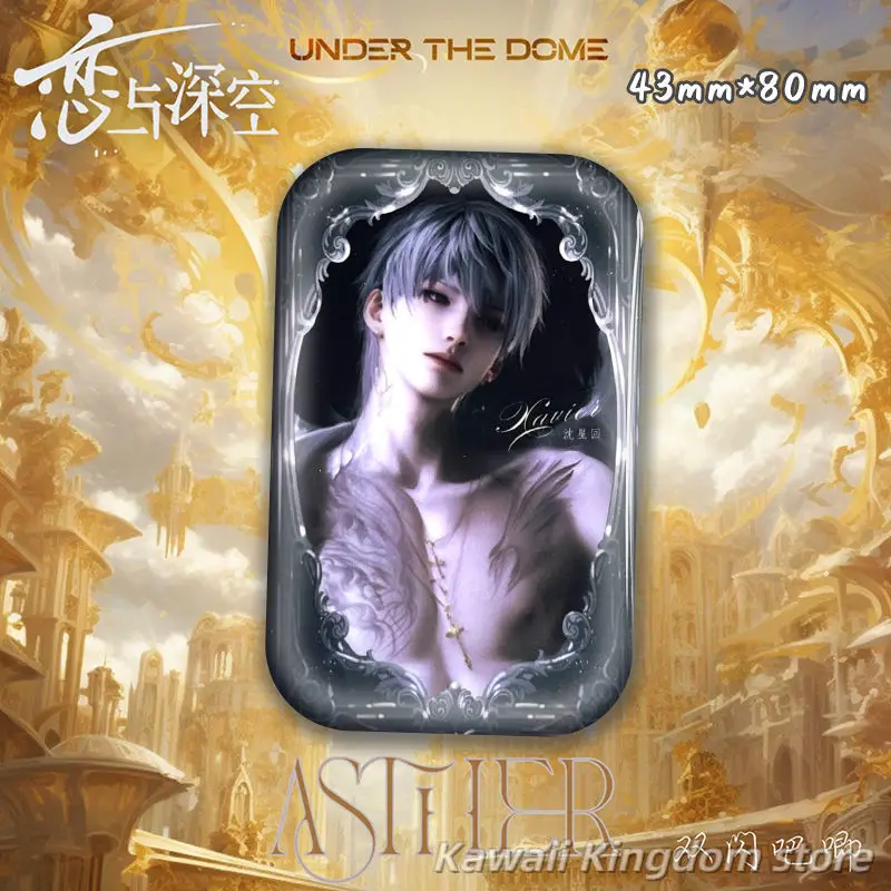 Love and Deepspace Rafayel Zayne Xavier Sylus Caleb Cosplay Button Pin Cute Anime Tinplate Brooch Badge for Backpack Accessories