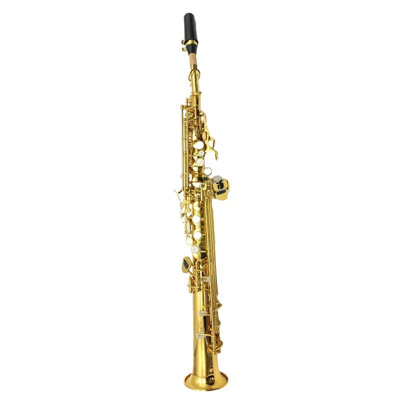 Odborný woodwind měřici zařízení soprán saxofon zlato lacquer saxofon soprán professtionnel